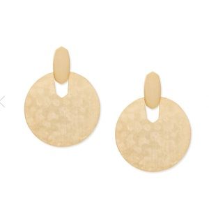 NWOT Kendra Scott Didi Statement Earrings in Gold